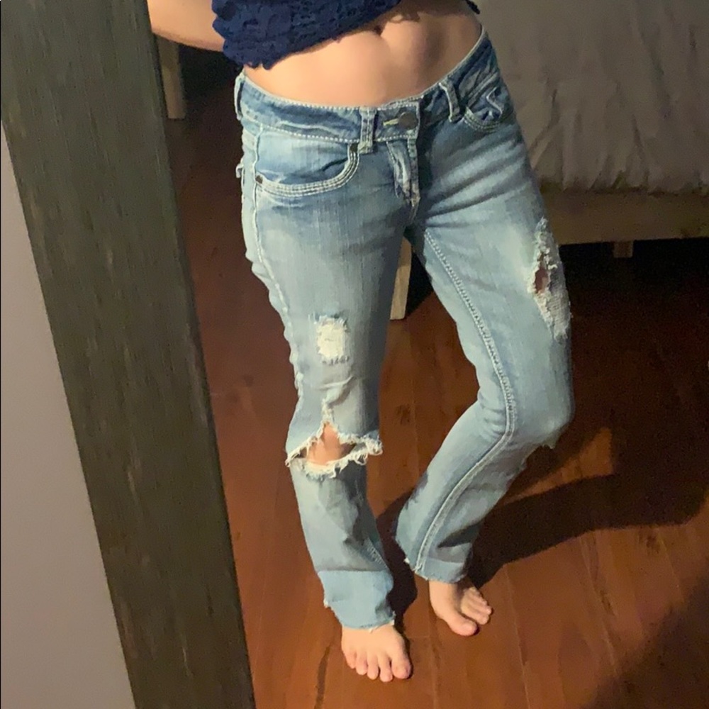 Barely boot jeans